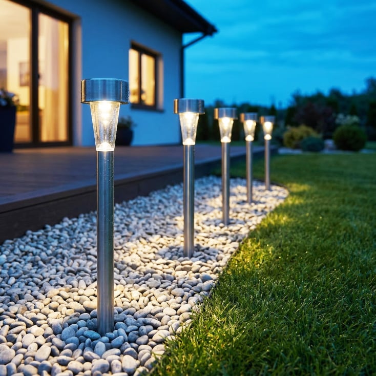 Solarna baštenska lampa 55x395 mm slika 2