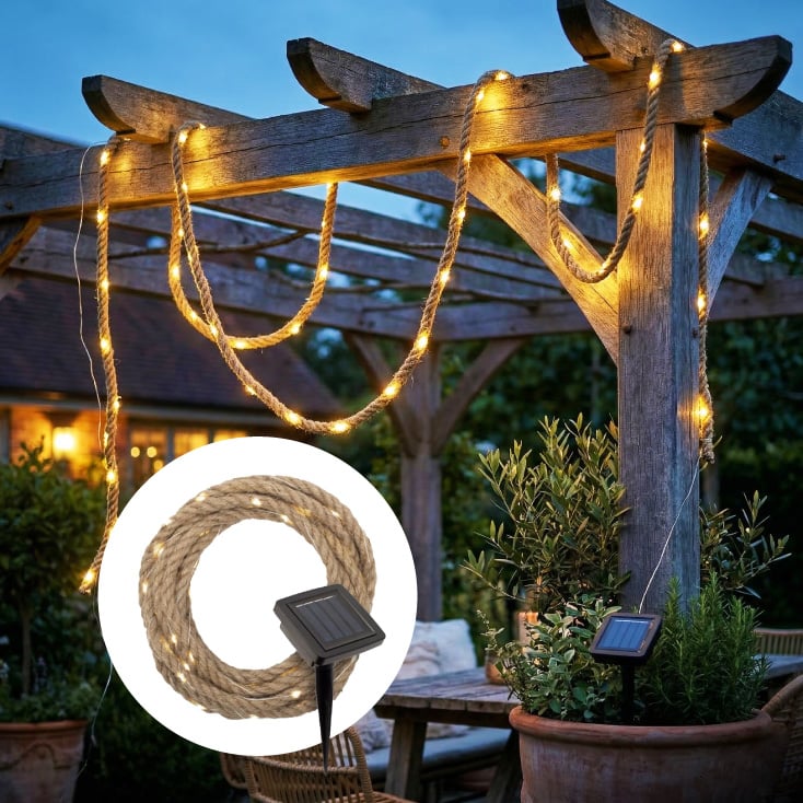 Solarni LED niz konopac 5m 52 LED slika 1