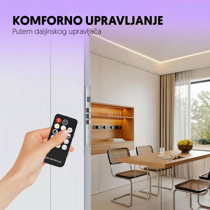 Mini LED dimer sa daljinskim upr. 72W slika 2