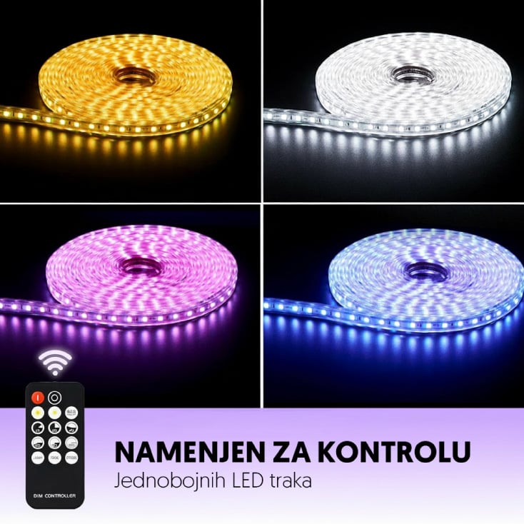 Mini LED dimer sa daljinskim upr. 72W slika 3