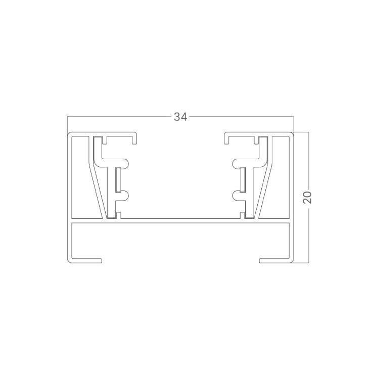 BRAYTRON crna monofazna šina 3m slika 3