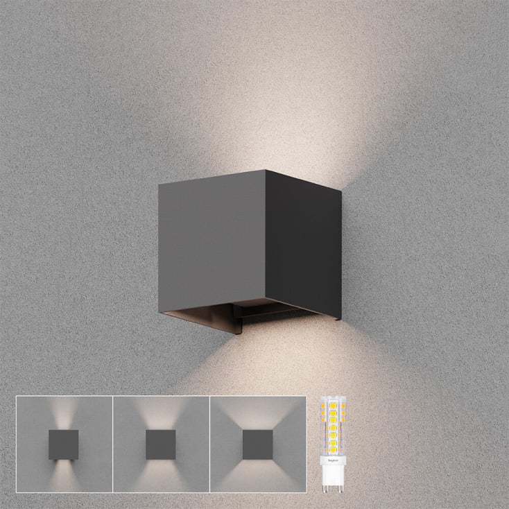 BRAYTRON zidna lampa 1xG9 tamno siva slika 2