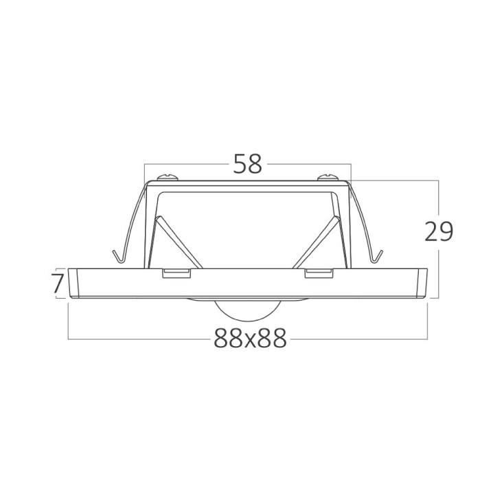 BRAYTRON siva zidna LED lampa 1.5W slika 4