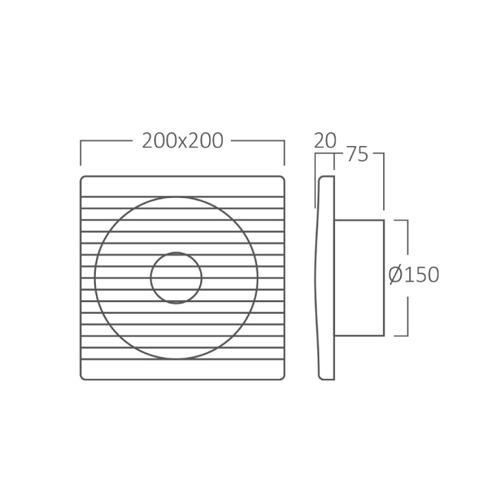 BRAYTRON izduvni ventilator 150mm slika 4
