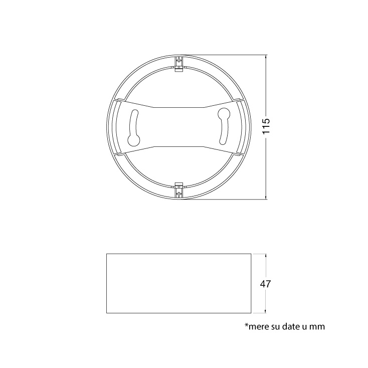 Nosač za ugradni LED panel 8W slika 4