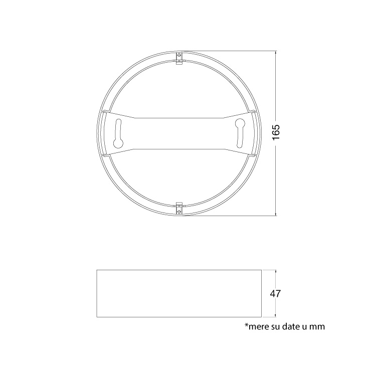 Nosač za ugradni LED panel 13W slika 4