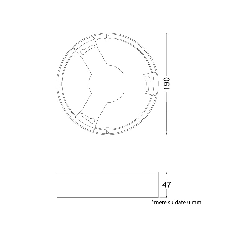 Nosač za ugradni LED panel 18W slika 4