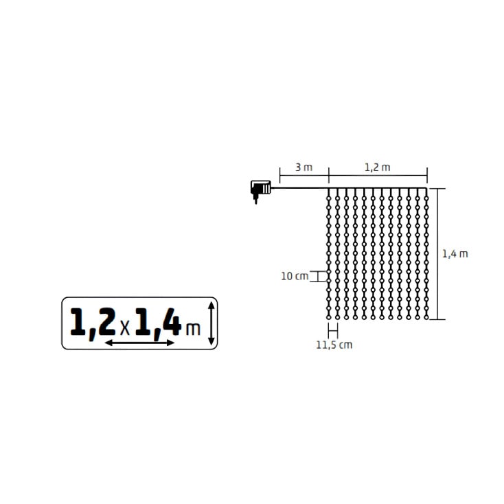 Svetleći niz sa 168 hladno belih LED dioda slika 3