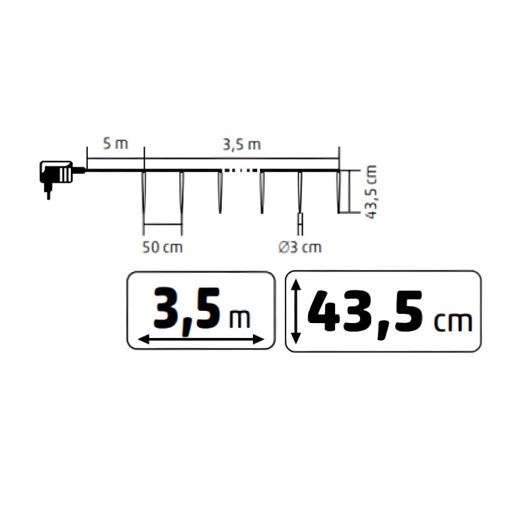 Svetleći niz "ledenice" sa 288 LED dioda slika 4