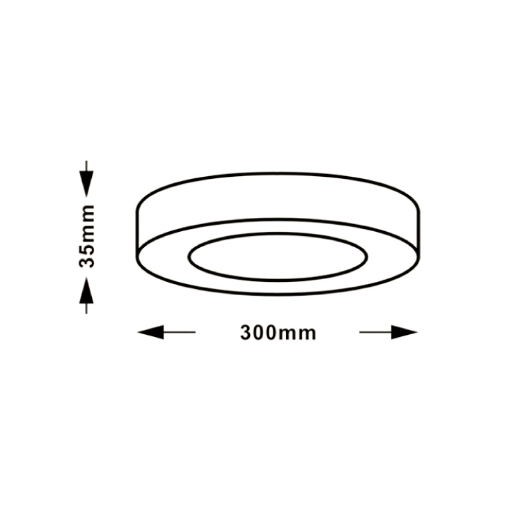 LED plafonjera 24W, promenljiva boja svetla slika 2