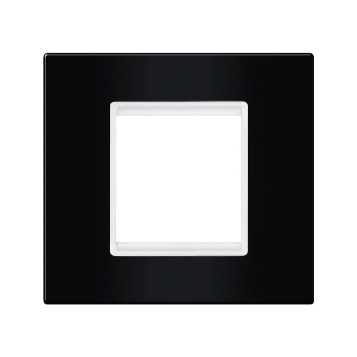 Crna maska sa belim nosačem 2M slika 1