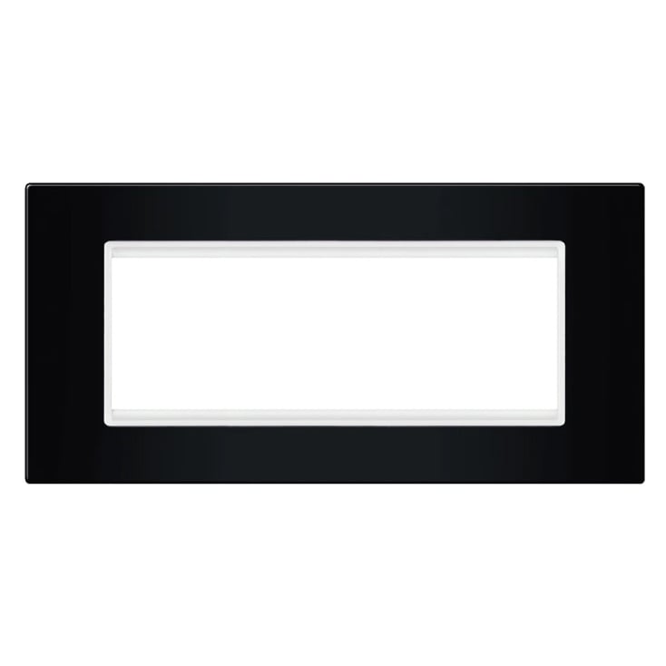 Crna maska sa belim nosačem 6M slika 1