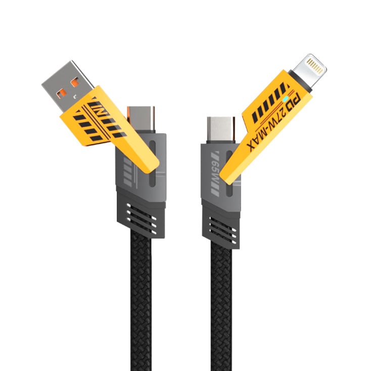 USB kabel 4u1, USB-A/USB-C/Lightning,PD65W slika 1