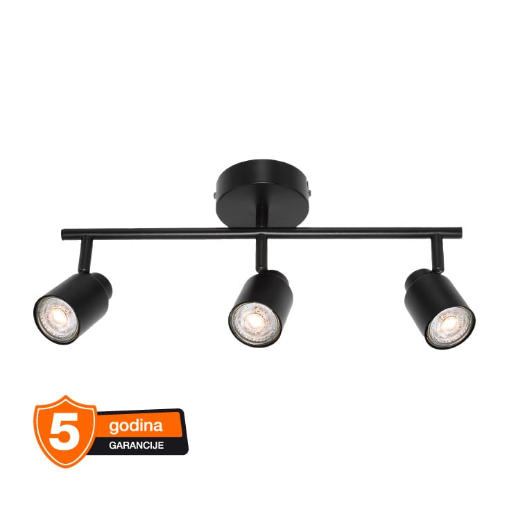 OSRAM PRIMAL crna spot lampa 3xGU10 slika 1