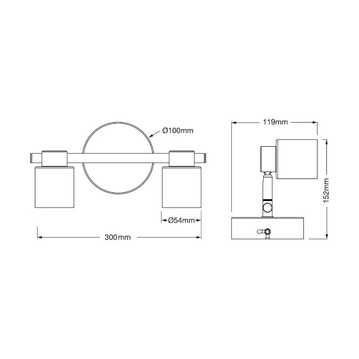 OSRAM PRIMAL bela spot lampa 2xGU10 slika 3