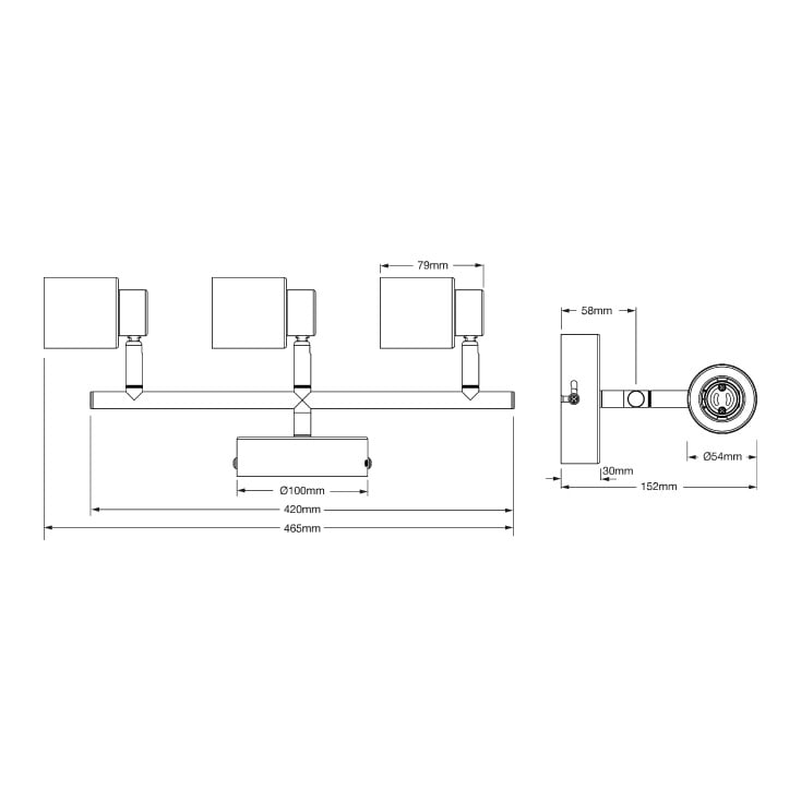 OSRAM PRIMAL bela spot lampa 3xGU10 slika 3