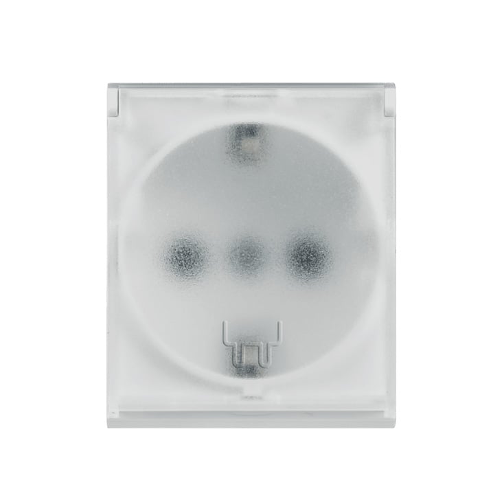 Dvopolna utičnica bela sa poklopcem 2M 5 kom. slika 1