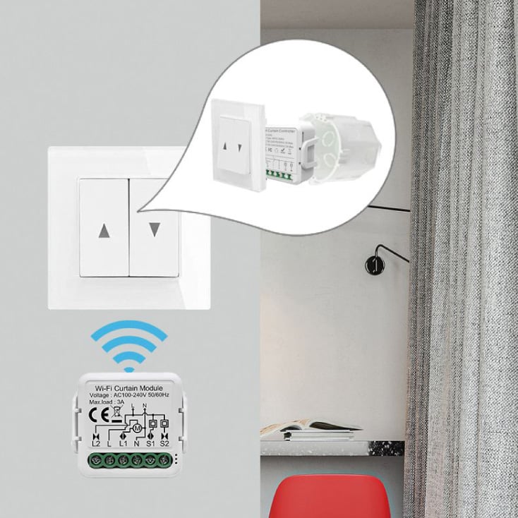 Wi-Fi smart modul za roletne 2x3A slika 3