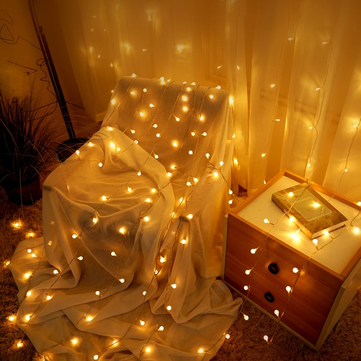 Lampice za jelku sa 200 toplo belih LED dioda 20m slika 2