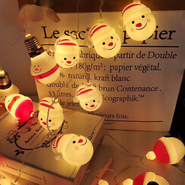 LED svetleći niz "sneško belići" 0.9m slika 3