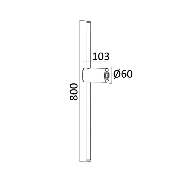 BRAYTRON zlatna zidna LED lampa 16W slika 4