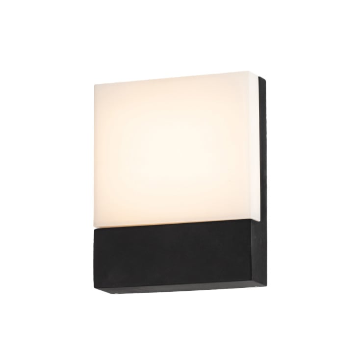 Zidna LED lampa 10W 3000K IP65 crna slika 1