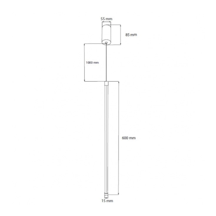 LED visilica 8W 3000K 60cm slika 3