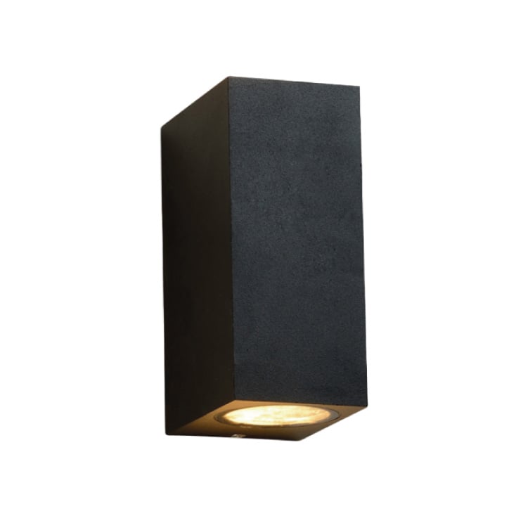 Zidna lampa 2xGU10 IP65 crna slika 1