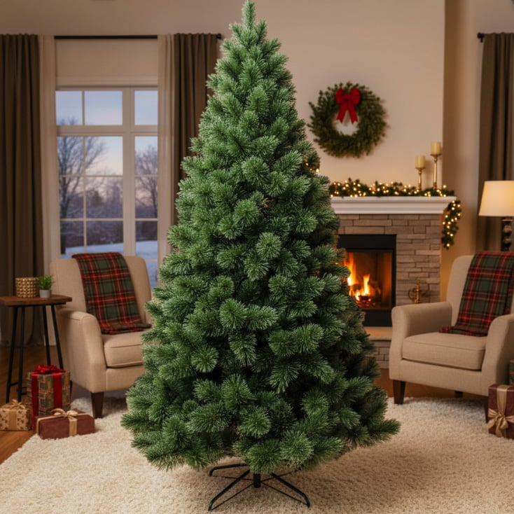 Veštačka jelka sa postoljem 210cm slika 1