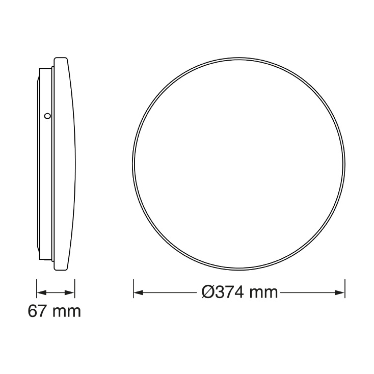 OSRAM LED plafonjera sa senzorom 24W 6500K IP44 slika 3