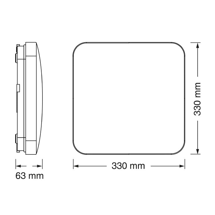 OSRAM LED pravougaona plafonjera 24W 3000K IP20 slika 3