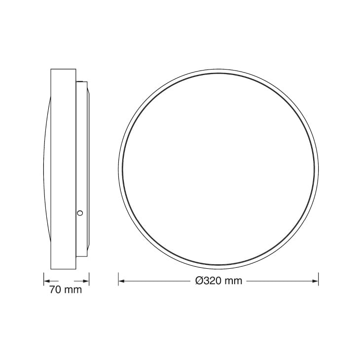OSRAM LED plafonjera sa senz. 18W 4000K IP20 crna slika 3