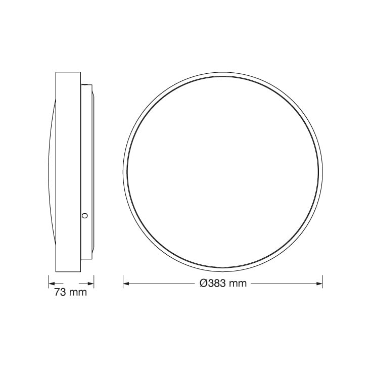OSRAM LUXO crna LED plafonjera 24W 6500K IP20 slika 3
