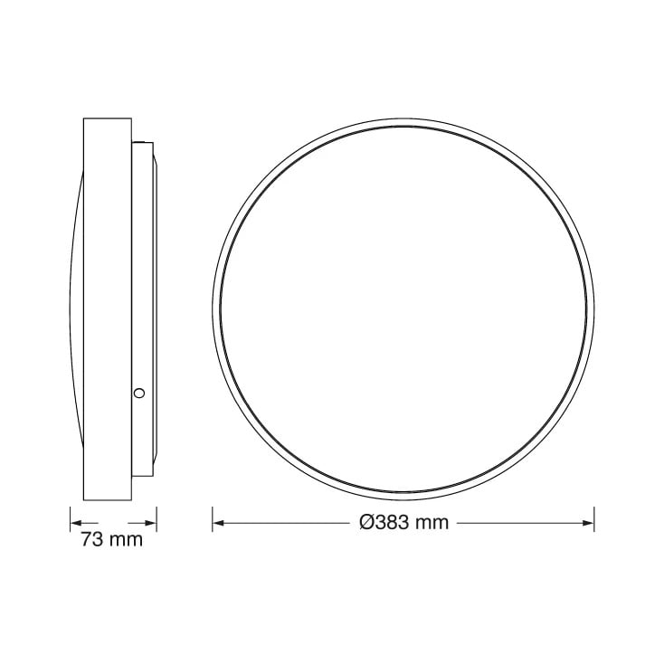 OSRAM LED plafonjera sa senzorom 24W 6500K IP20 crna slika 3