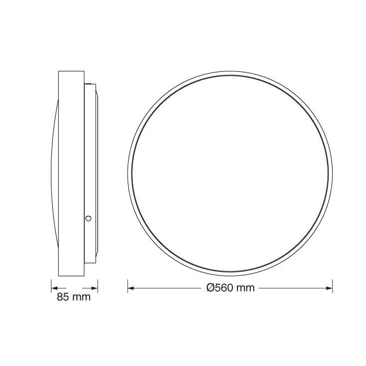 OSRAM LUXO srebrna LED plafonjera 60W 4000K IP20 slika 3