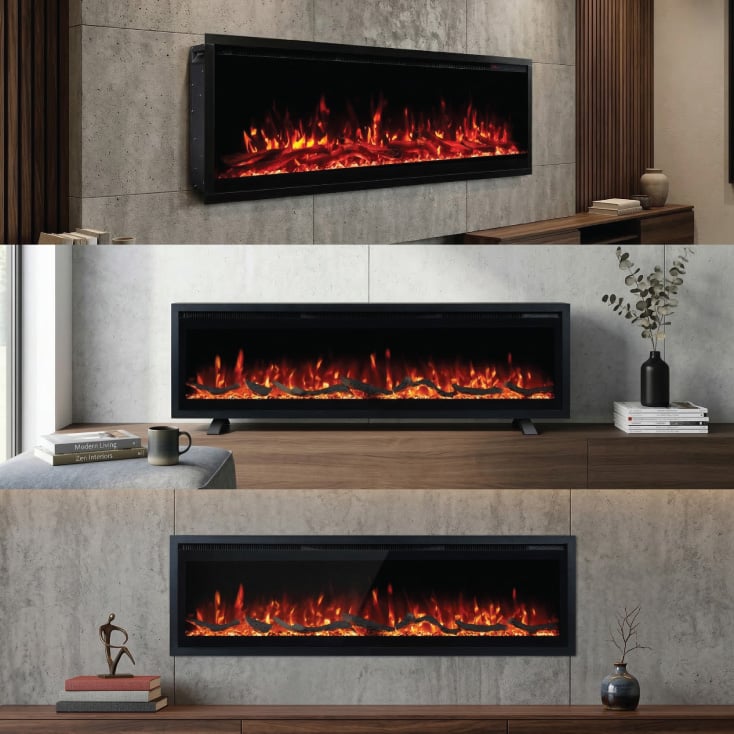 PROSTO smart elekt. 50" 3u1 multikolor kamin 1800W slika 3