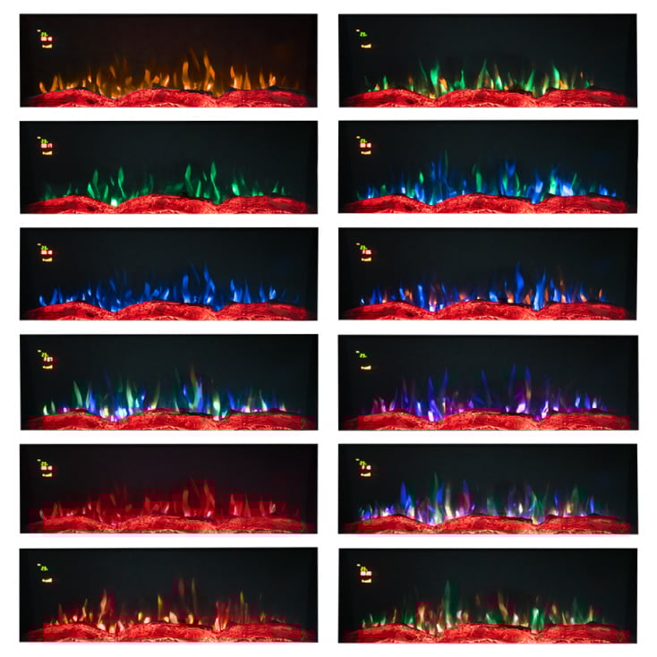 PROSTO 2u1 električni 40" multikolor kamin 2000W slika 2
