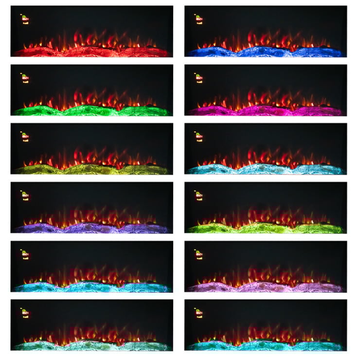 PROSTO 2u1 električni 40" multikolor kamin 2000W slika 3