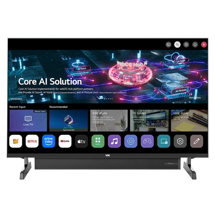 VOX smart TV 32" sa sound barom 32WSB684H slika 1