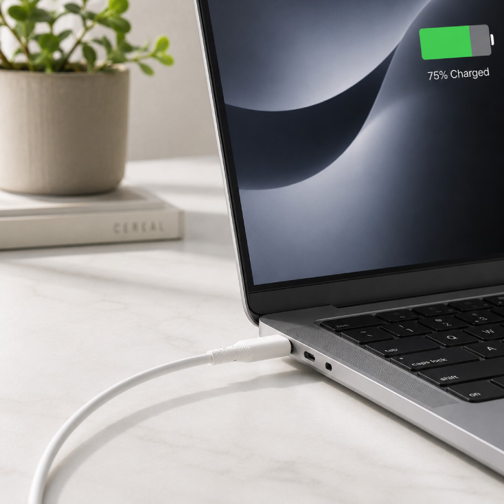 USB-C na USB-C silikonski kabel, PD60W, 1m slika 4