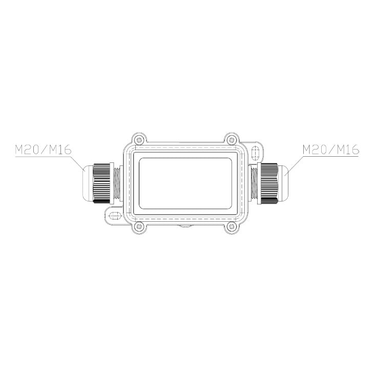 Vodootporna kutija za spajanje 2 kabla 0.5-2.5mm2, IP68 slika 4