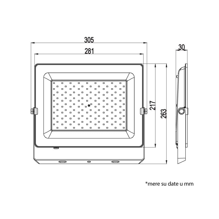 LED reflektor 150W 6500K 12800lm slika 2