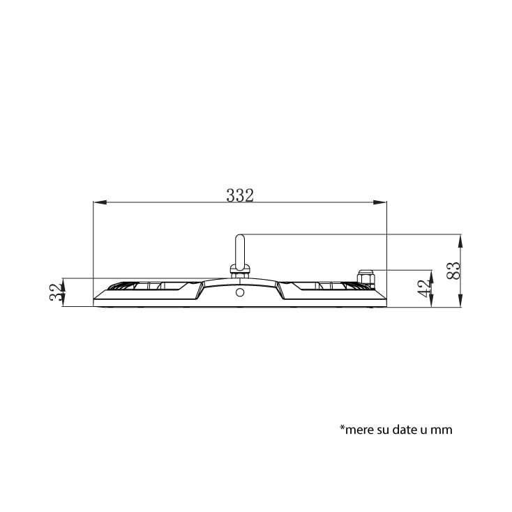 LED viseći reflektor 200W 6500K 18700lm, sa sočivom slika 3