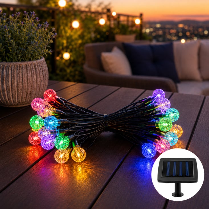 Solarni LED niz 5.5 m, 35 lampica slika 1