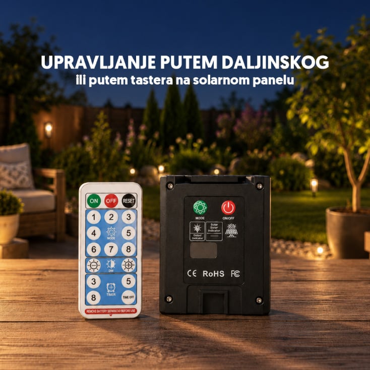 Solarni LED niz 10m, 10 sijalica 11448 slika 2