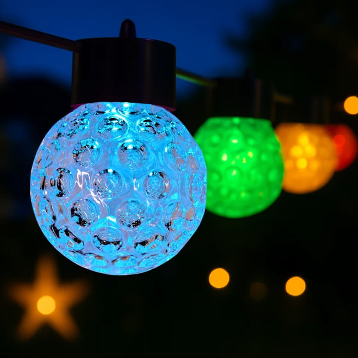 LED svetleći niz 9m, 20 RGB kugli slika 2