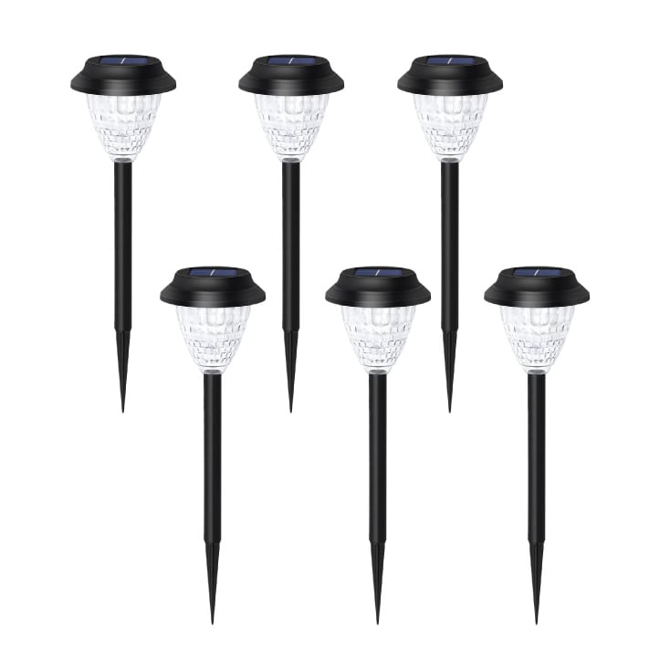 Solarna RGB+toplo bela baštenska lampa - 6 kom. slika 1
