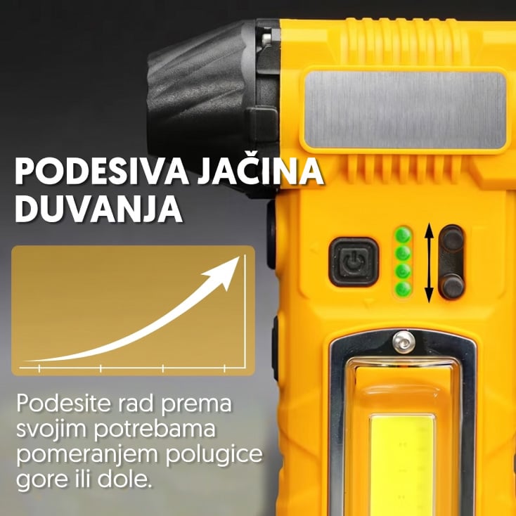 Turbo aku fen sa lampom slika 4