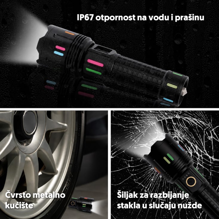 Punjiva LED baterijska lampa 11861 slika 3