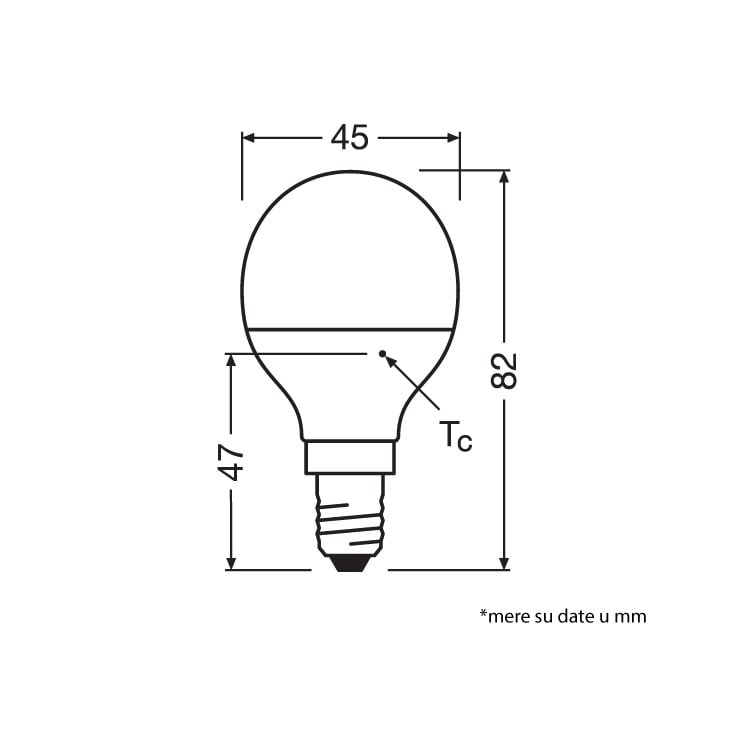 LED sijalica P25 3000K 2.5W E14 OSRAM slika 2